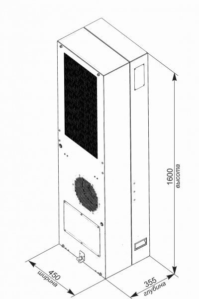 Кондиционер для уличного климатического шкафа UNISPLIT MHW-560S(3)W UNIcontroller 
